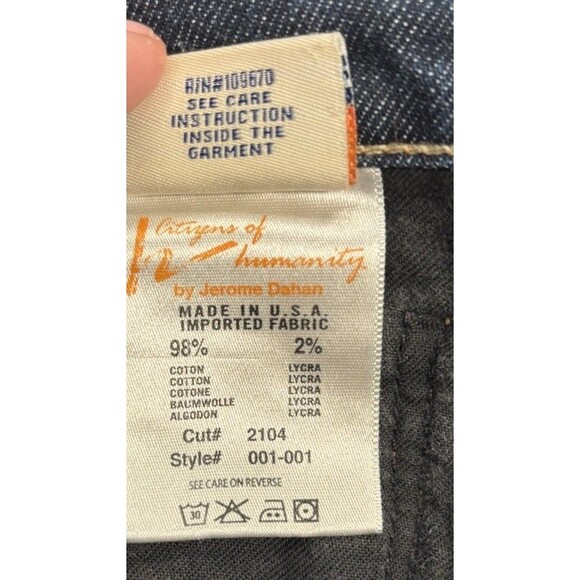 Citizens of Humanity Women’s Size 30/34 Low Waist Bootcut Jeans Blue Used - Picture 12 of 14